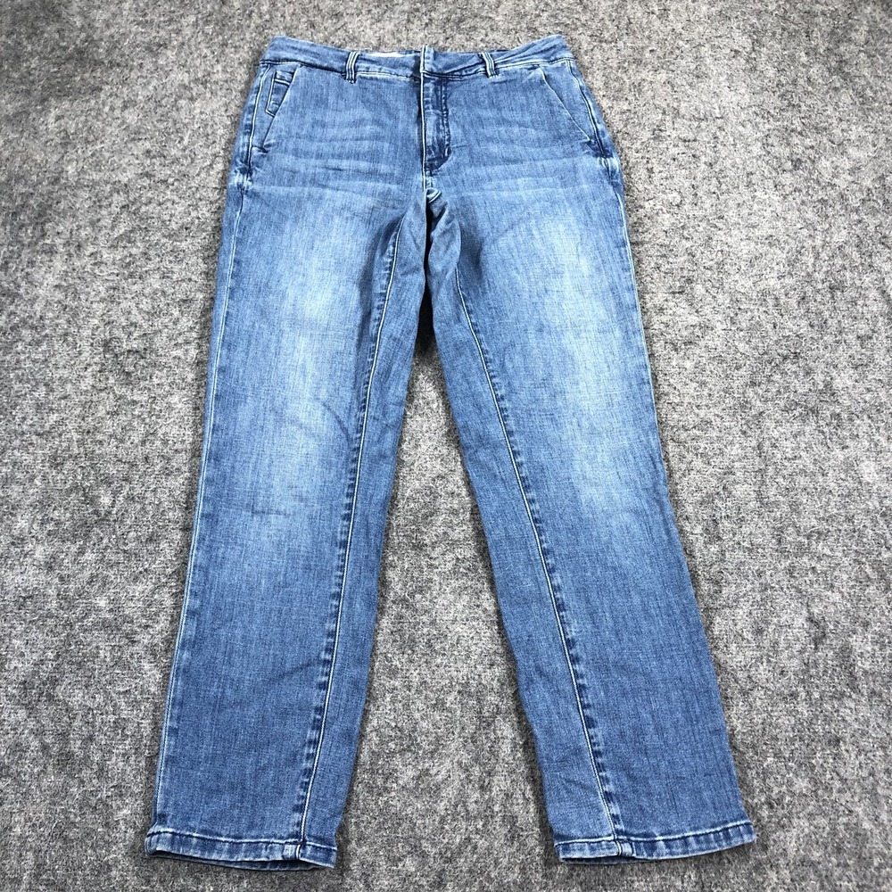 Pilcro And The Letterpress Jeans Womens 28 Medium Wash Mid Rise Straight Denim